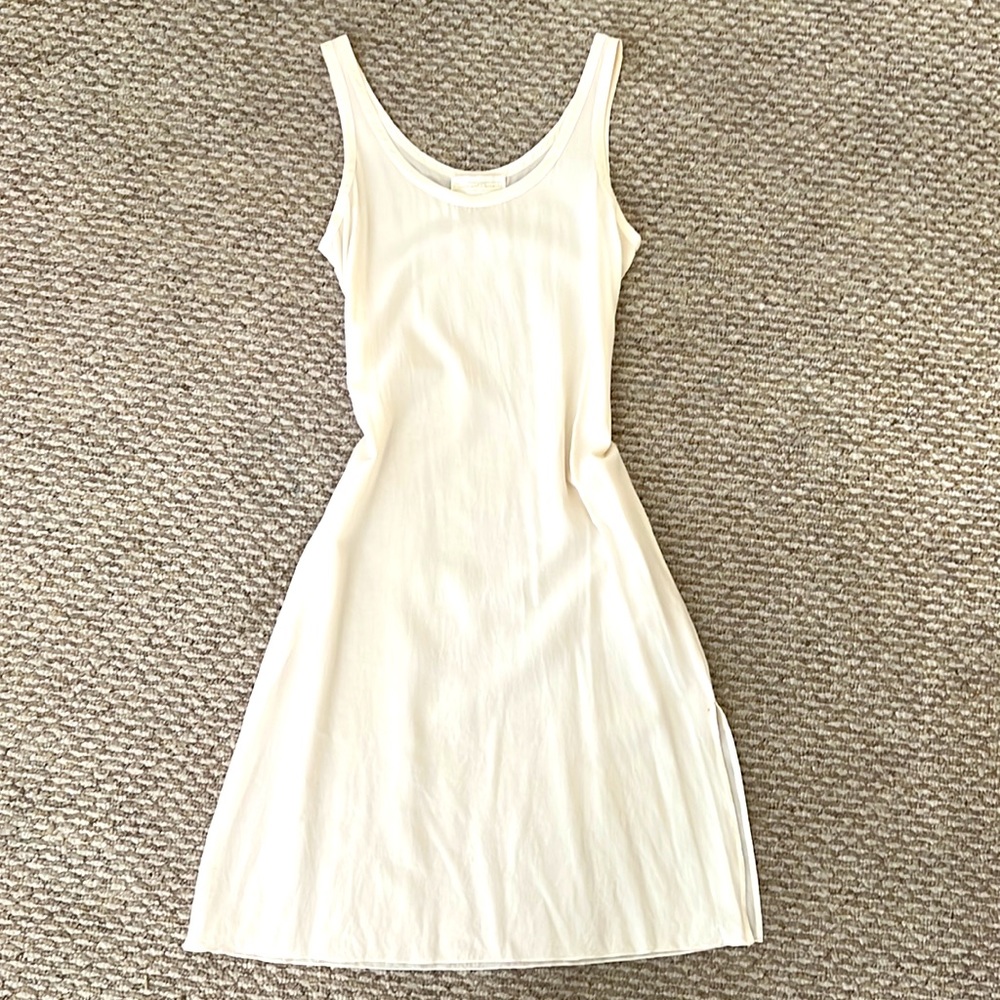 RARE 80s Jessica McClintock Cream Long Nightgown Lingerie Negligee Slip Sz Small